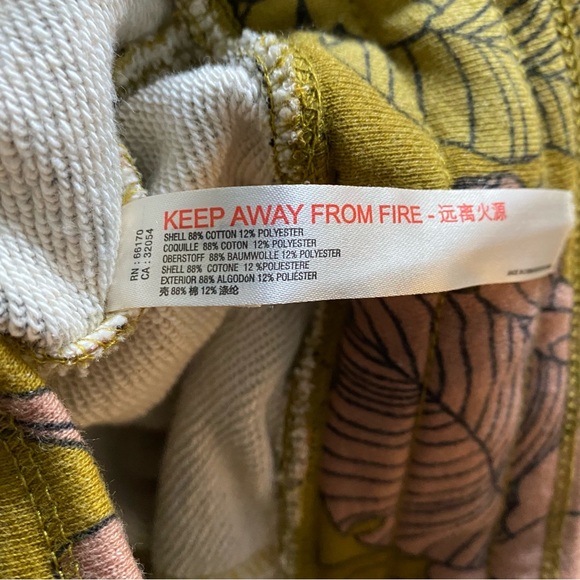 Saturday Sunday Anthropologie Camilla Knit Joggers Green Pink Floral Slouchy S - Picture 14 of 14